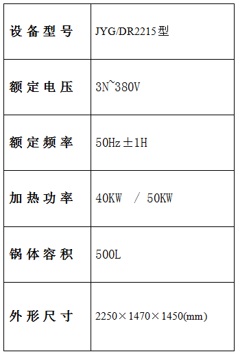 自动炒菜机设备参数